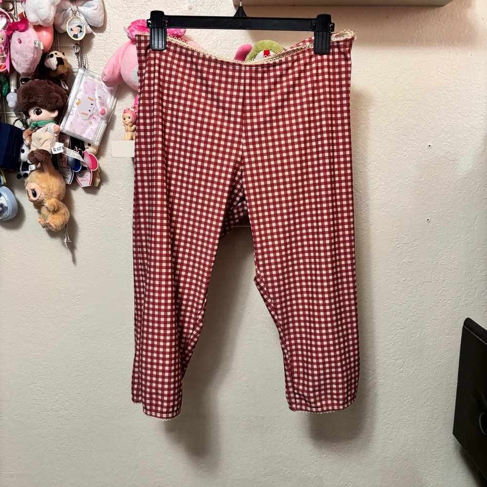 NWT Jaded London Freda Gingham Swim Capri Trousers Size 8 - Picture 3 of 8